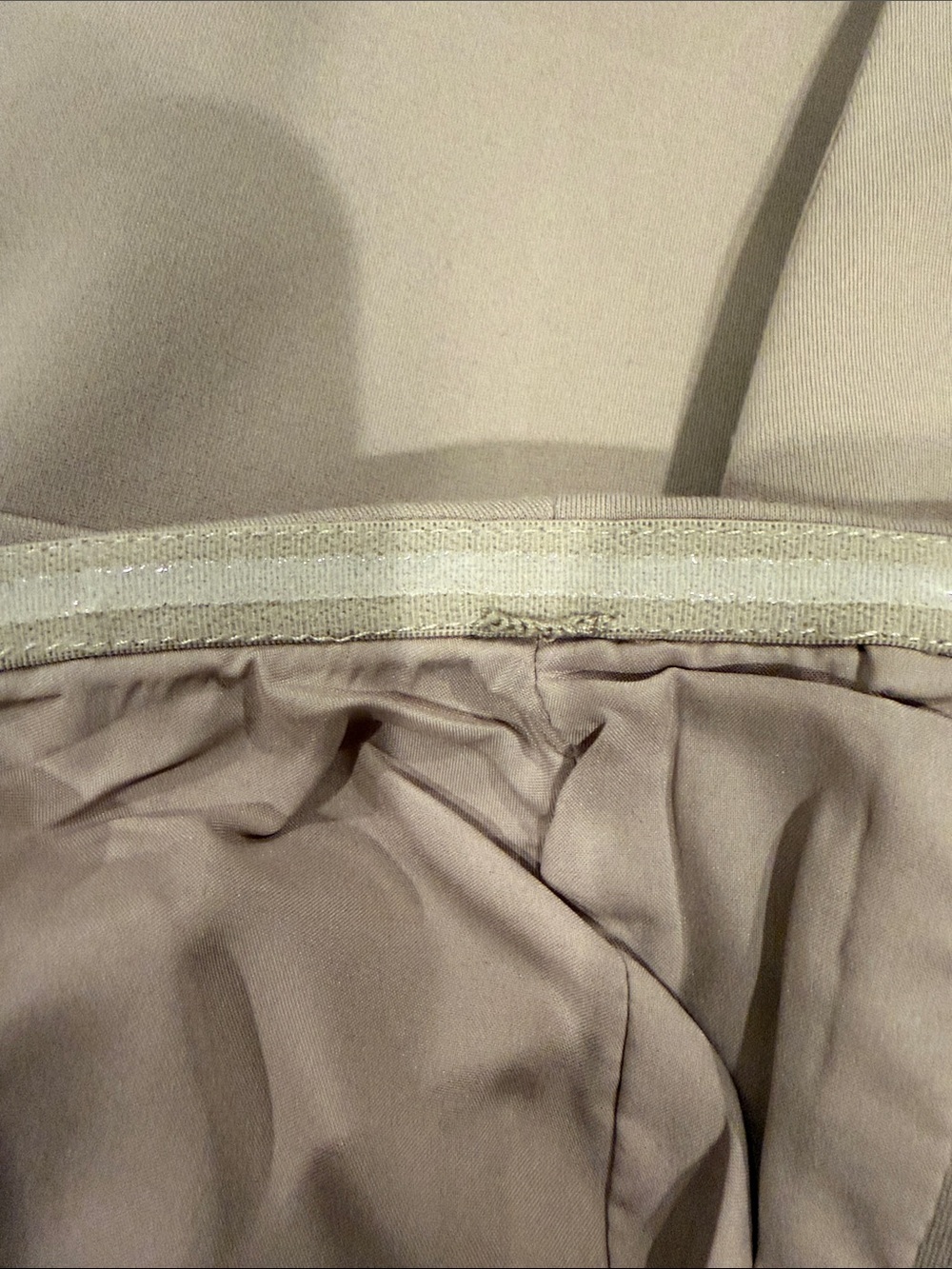 Aqua Beige Strapless Corset top with Gold Trim buttons size XS - Picture 7 of 7